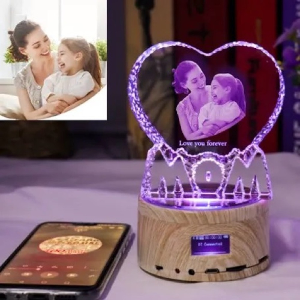 NWB Kespire MP3 Personalized Photo Crystal light